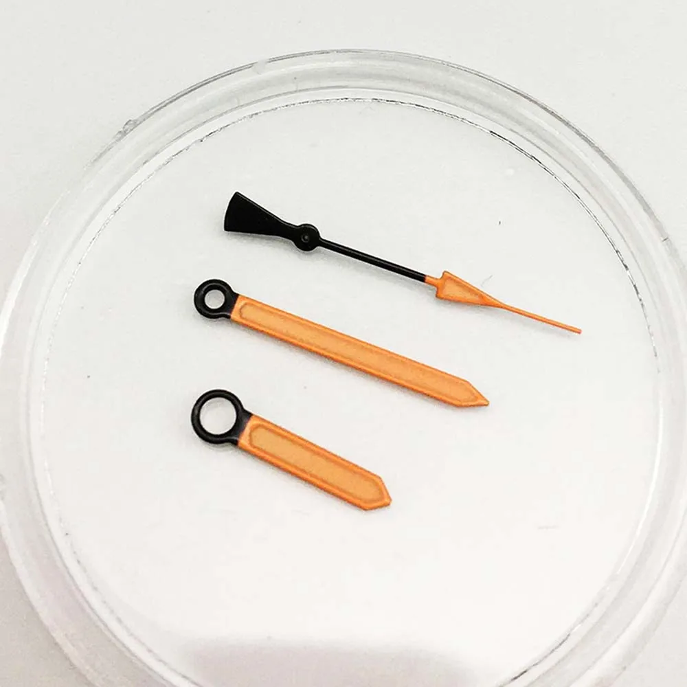 Großhandel Orange/Blau Uhrzeiger für NH35 NH36 Uhrwerk, zweifarbige Uhrzeiger für SKX007 Zubehör – Detail 4