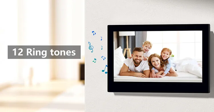 7 Polegada tft monitor tuya app 2mp dois fios intercom vídeo porta telefone ip campainha rifd porta sistema de controle acesso
