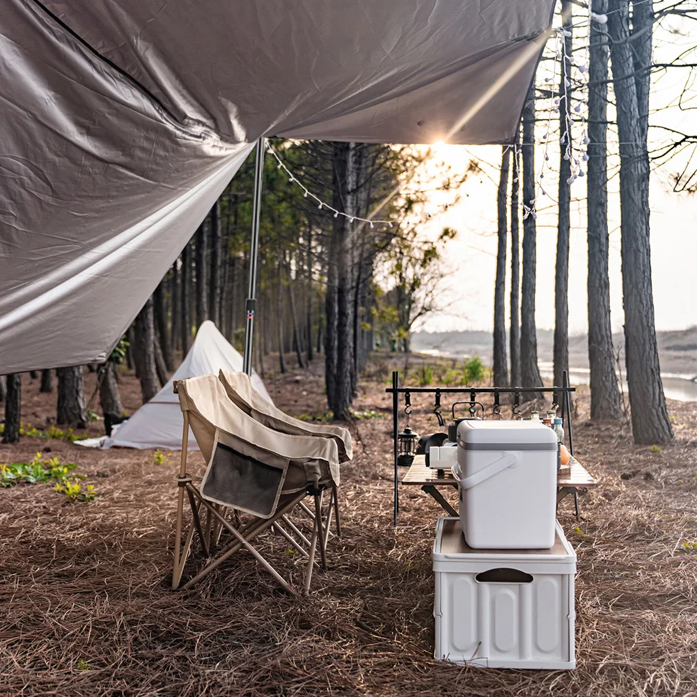 2,3 m verstellbare Camping-Planenstangen aus Aluminiumlegierung, teleskopierbar, tragbar, verstellbare Zeltstangen für Strand, Camping, Unterschlupf, Markise – Detail 9