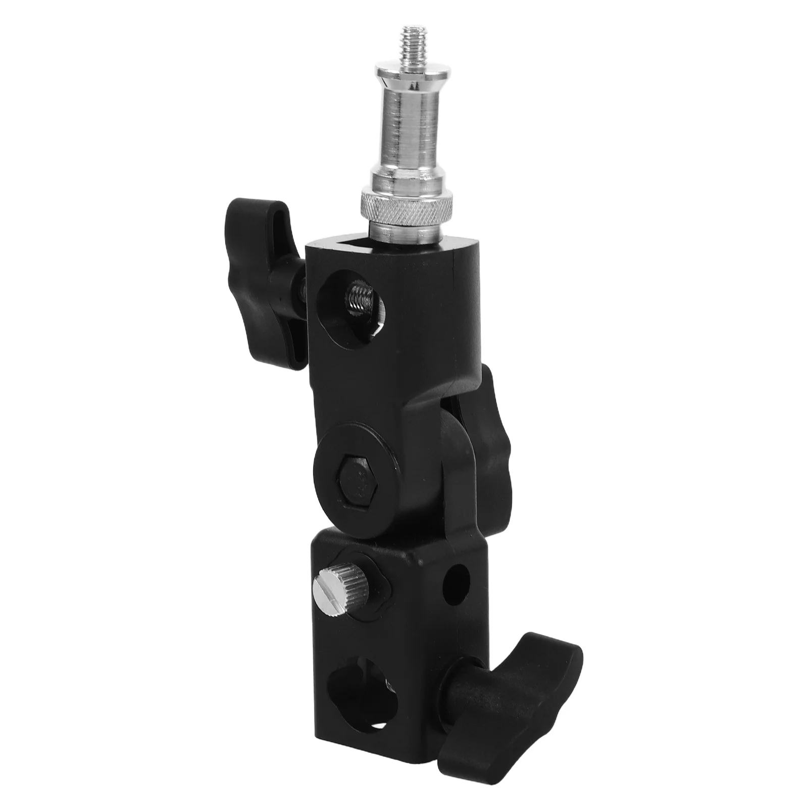 Portable Photography Light Stand Clamp with Universal Umbrella Bracket Tripod Thread Adapter for Studio and Event Lighting Setup