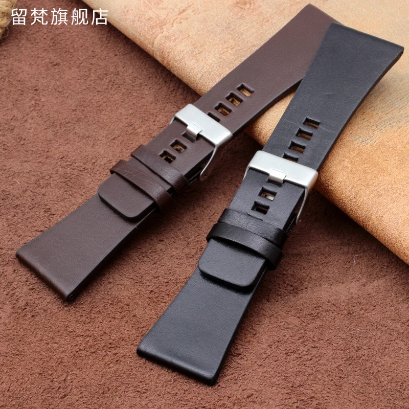 22mm 24mm 26mm 27mm 28mm 30mm 32mm 34mm men's Leather Watchbands wrist watch bracelet For Diesel DZ7406 DZ4280 DZ4343