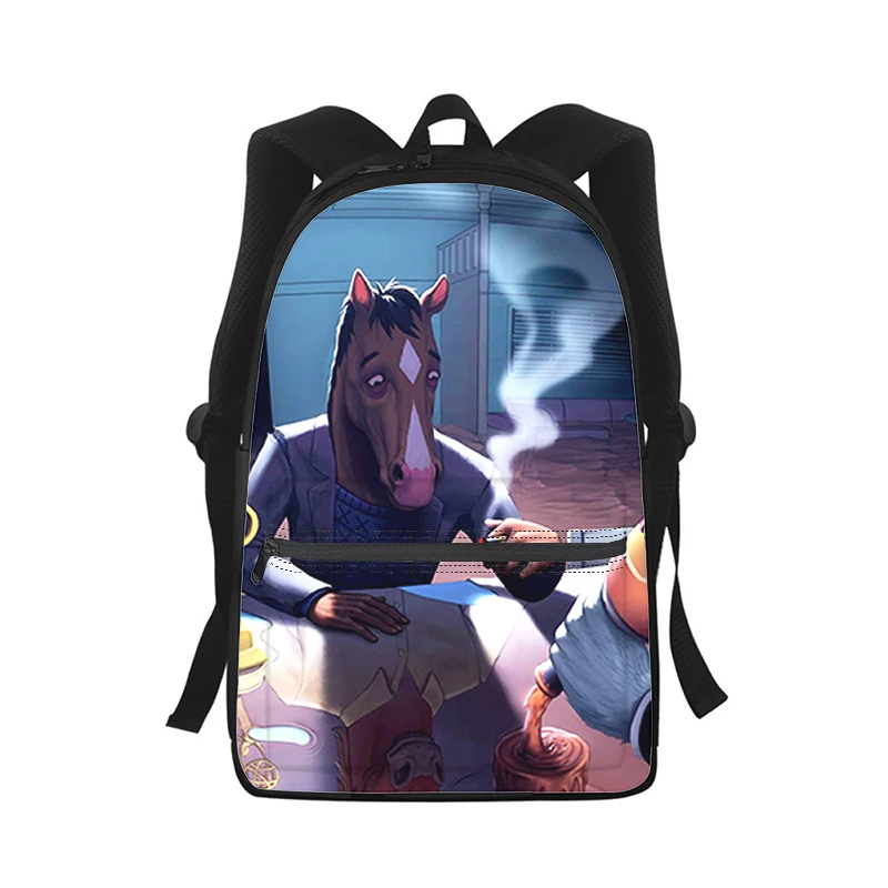 

Bo Jack Horseman Men Women Backpack 3D Print Fashion Student School Bag Laptop Backpack Kids Travel Shoulder Bag