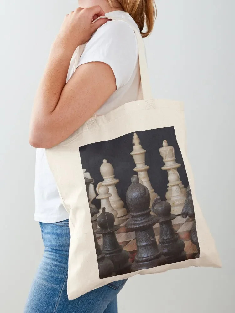 Chess pieces Tote Bag Reusable bags shopper bags shopper bag women canvas Customizable tote bag