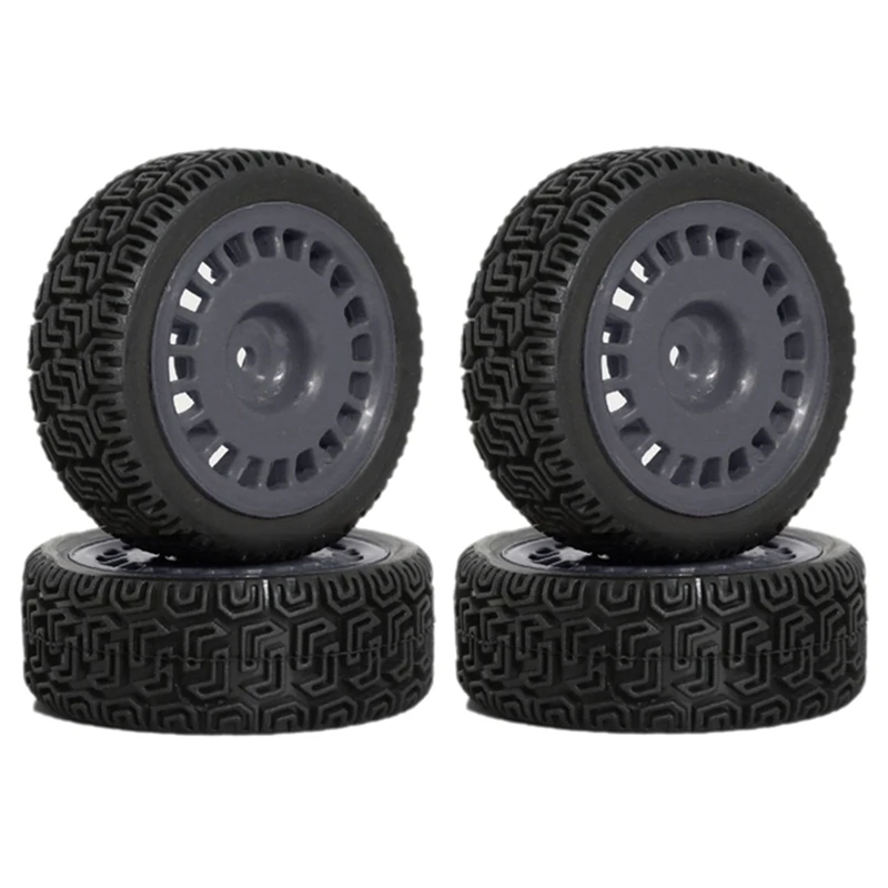 4Pcs 68Mm Rally-Tires Rubber Tire Wheel Tyre For XV01 XV02 TT01 TT02 PTG-2 1/10 RC Rally-Racing Car Upgrade Parts