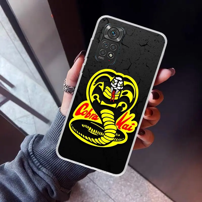 Cobra Kai Snake Phone Case For Xiaomi Redmi Note 13 12S 12 11S 11 10S 10 Cover 11E 11T Pro Plus 9 9S 9T 8 8T 7 Print Fundas