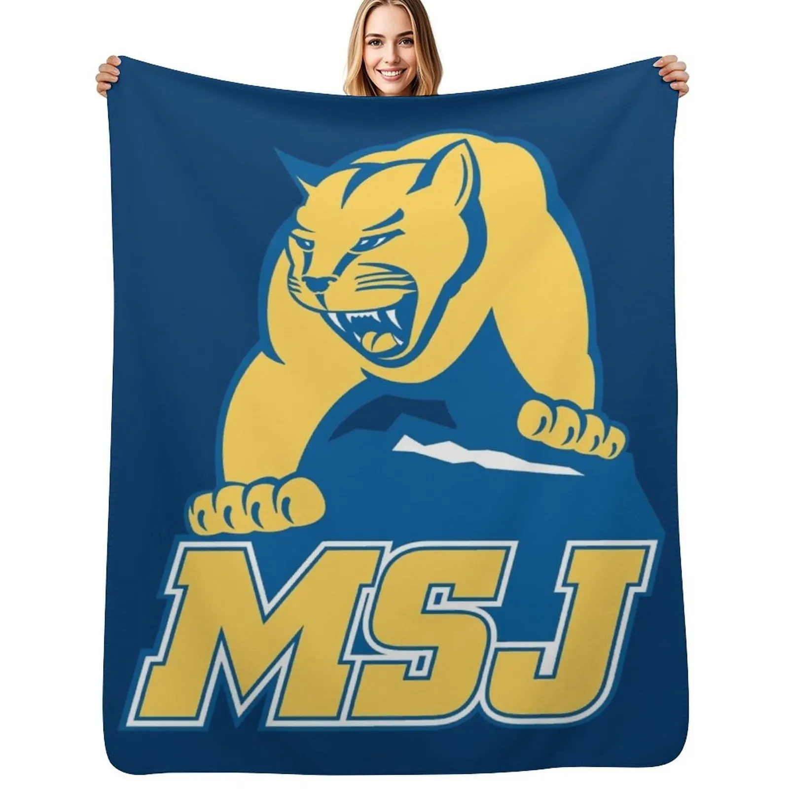 

The Mount St. Joseph Lions Throw Blanket Flannel Decorative Sofas Single Bed covers Blanket