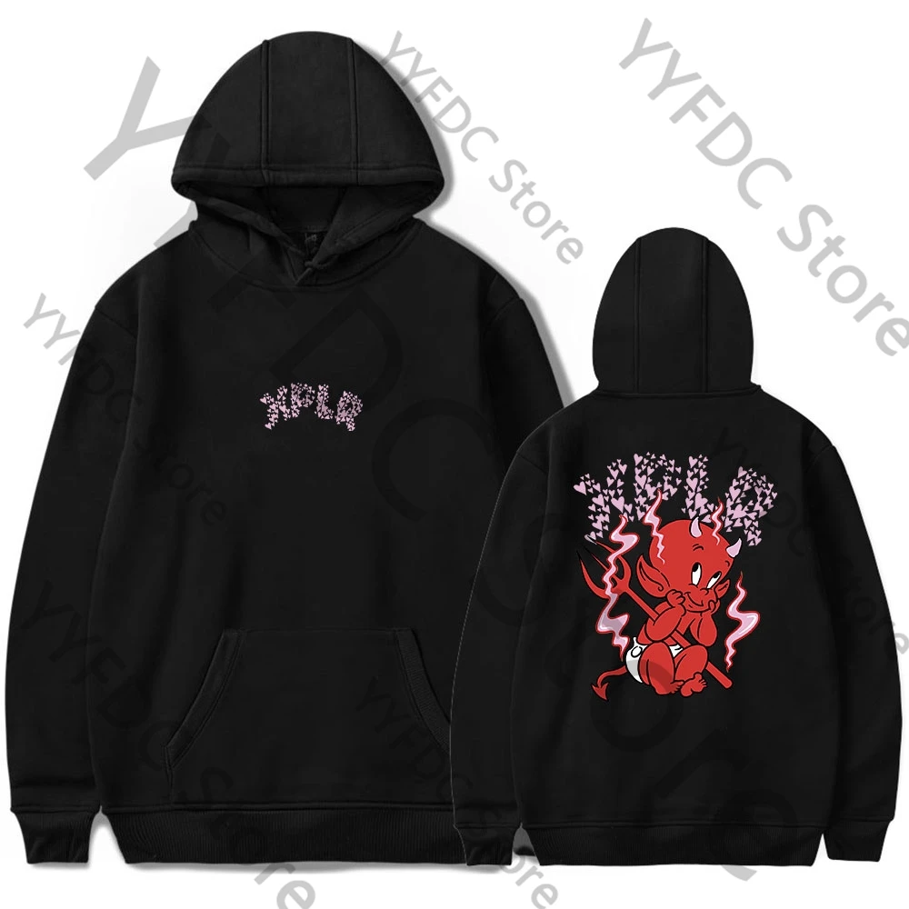 Sam And Colby Hoodies XPLR Baby Devil Print Hoodies Hip Hop Oversized Sweatshirt Unisex Fashion Funny Casual Streetwear Clothes