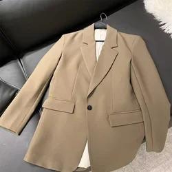 2024 RARF autumn new European and American style long sleeved retro button decoration loose casual one button suit jacket