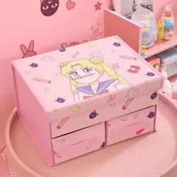 Girl'S Lovely Anmie Sailor Moon Drawer Underwear Storage Box Fabric Sorting Box Foldable Storage Box Bra Socks With Cover Gift