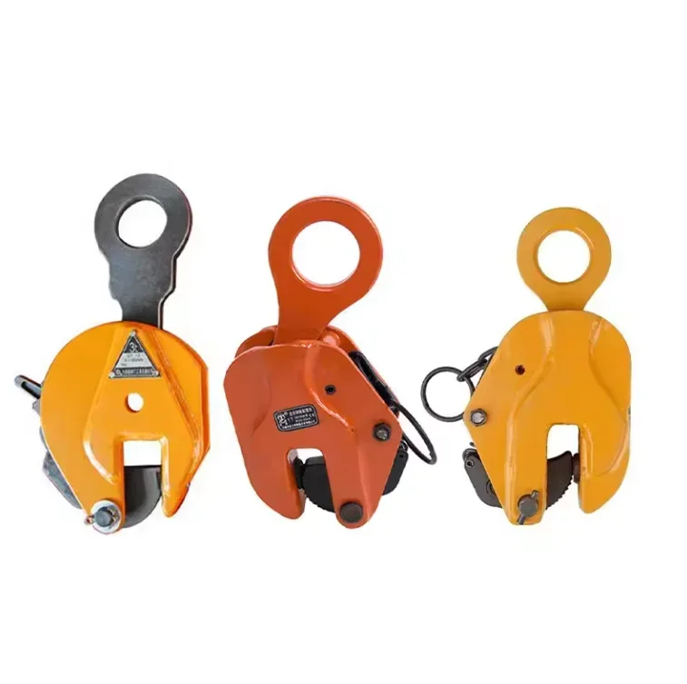 YYHC- 1 Ton 2 Ton Professional Vertical Spring Plate Lifting Clamp Horizontal Pipe Lifting Clamp