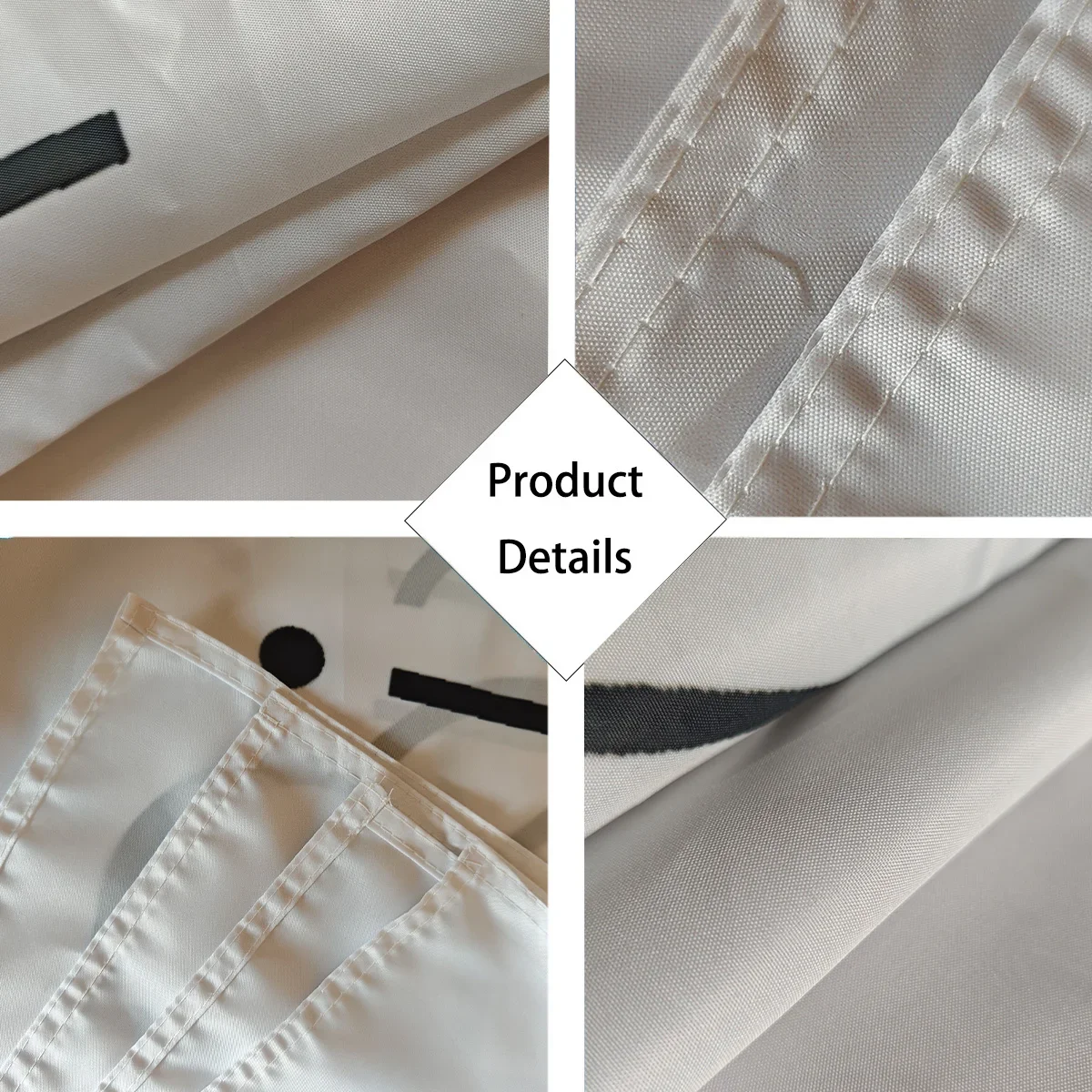 Maßgeschneiderte einseitige Flagge, langlebige Flagge mit 2 Ösen auf Schaftabdeckung, für den Außenbereich, individuelles Design – anpassbar als Geschenk – Detail 7