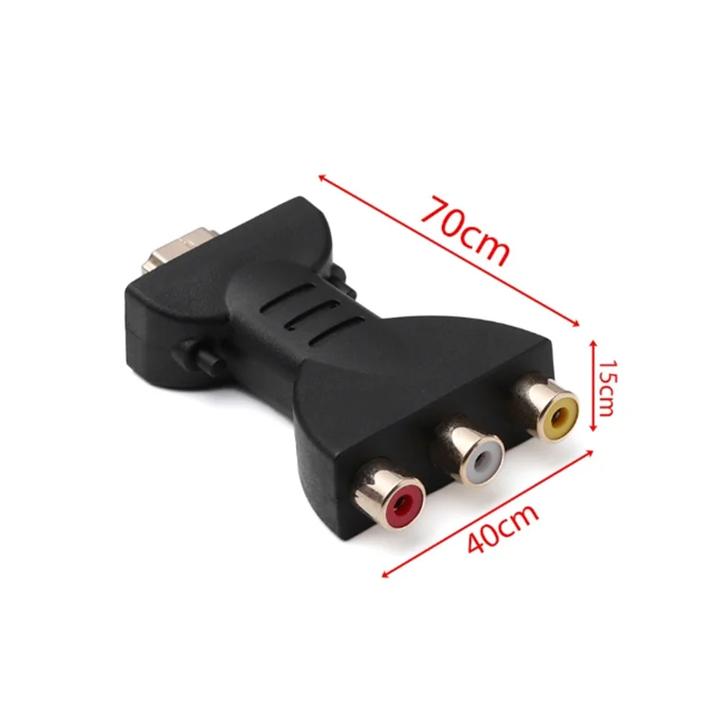 HDMI to 3RCA Red Yellow White Lotus Head Converter HDMI to AV Converter 3RCA Adapter