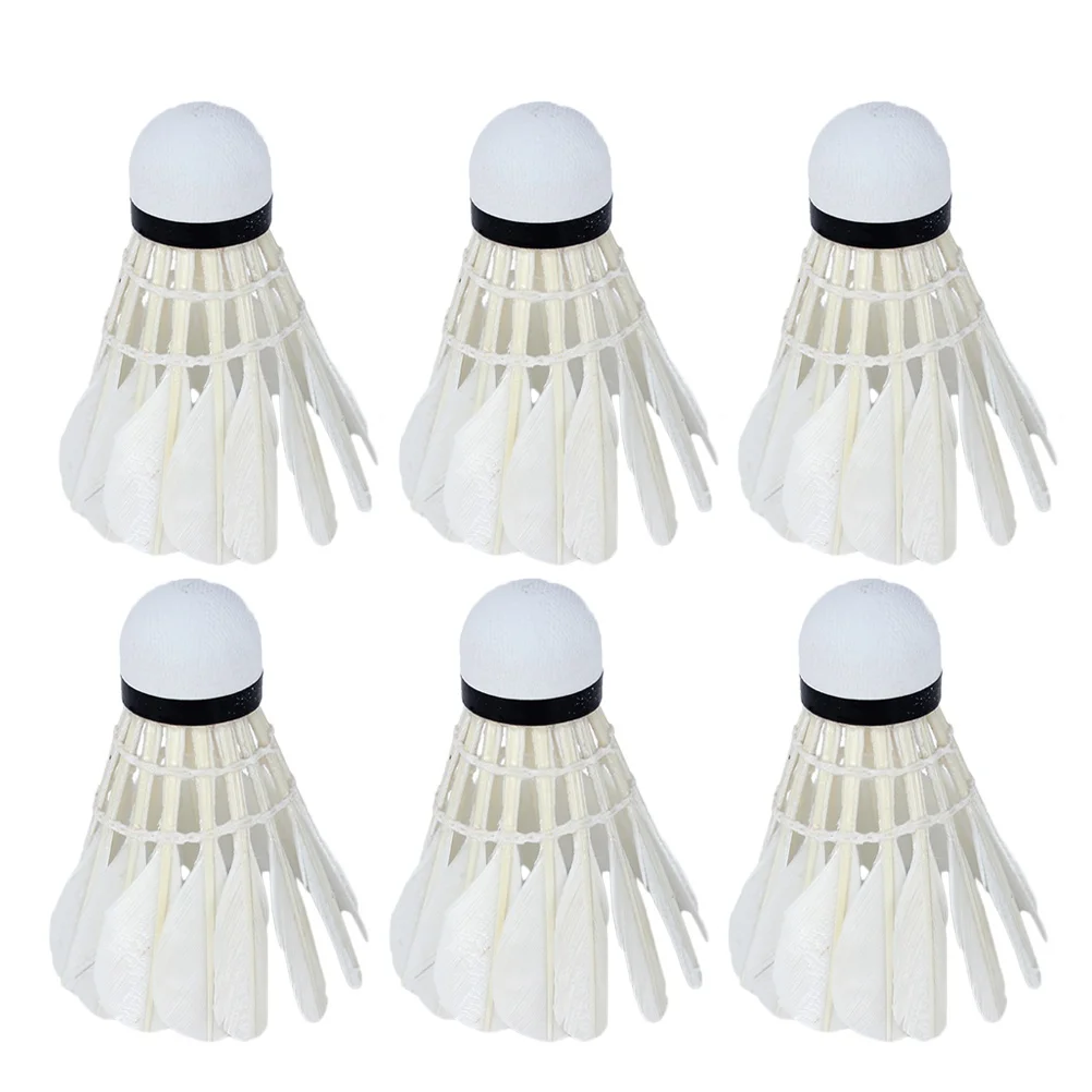 

12pc White Badminton Shuttlecocks Double Strength Cork Stable Outdoor Playing Shuttles School Training Water Fleece