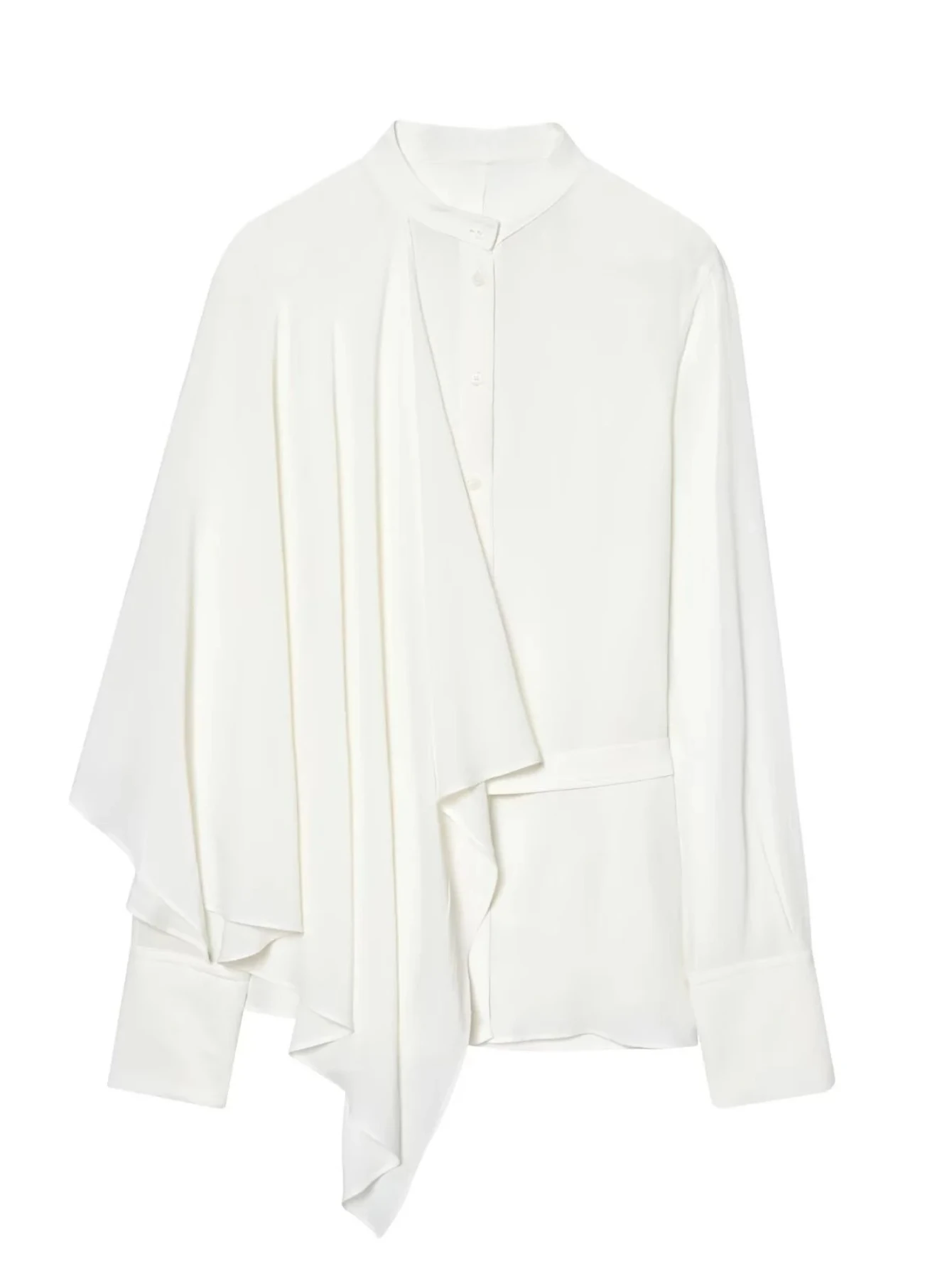 

Winter New Women's Casual Fashionable Simple Versatile Design Round Neck Long Sleeve Asymmetrical Shirt