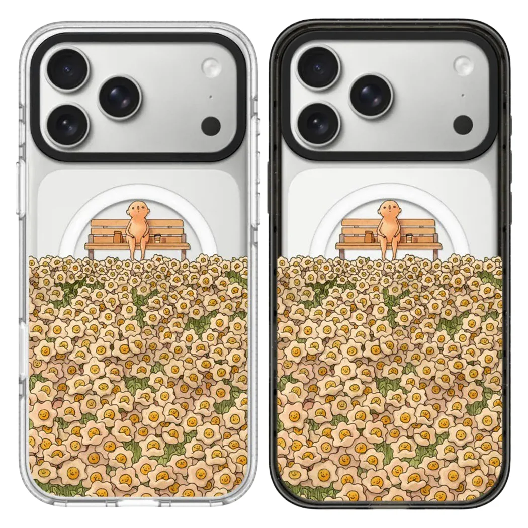 

Cute Flower Baby Acrylic Magnetic Case: Compatible with IPhone 17 16 15 14 13 12 Pro Max 17 Air