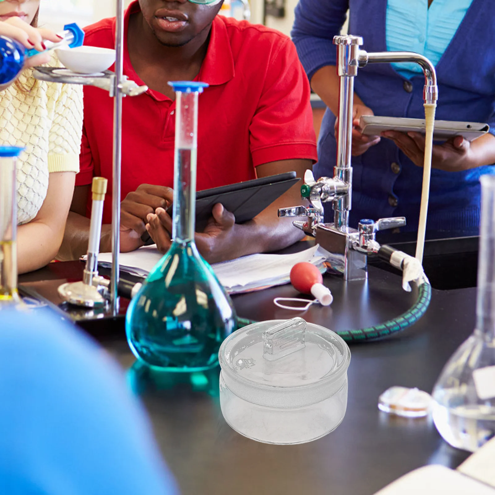 

60x30cm Graduated Borosilicate Glass Weighing Bottle Flat Tall Sealing Bottle for Sample Storage Scientific Research