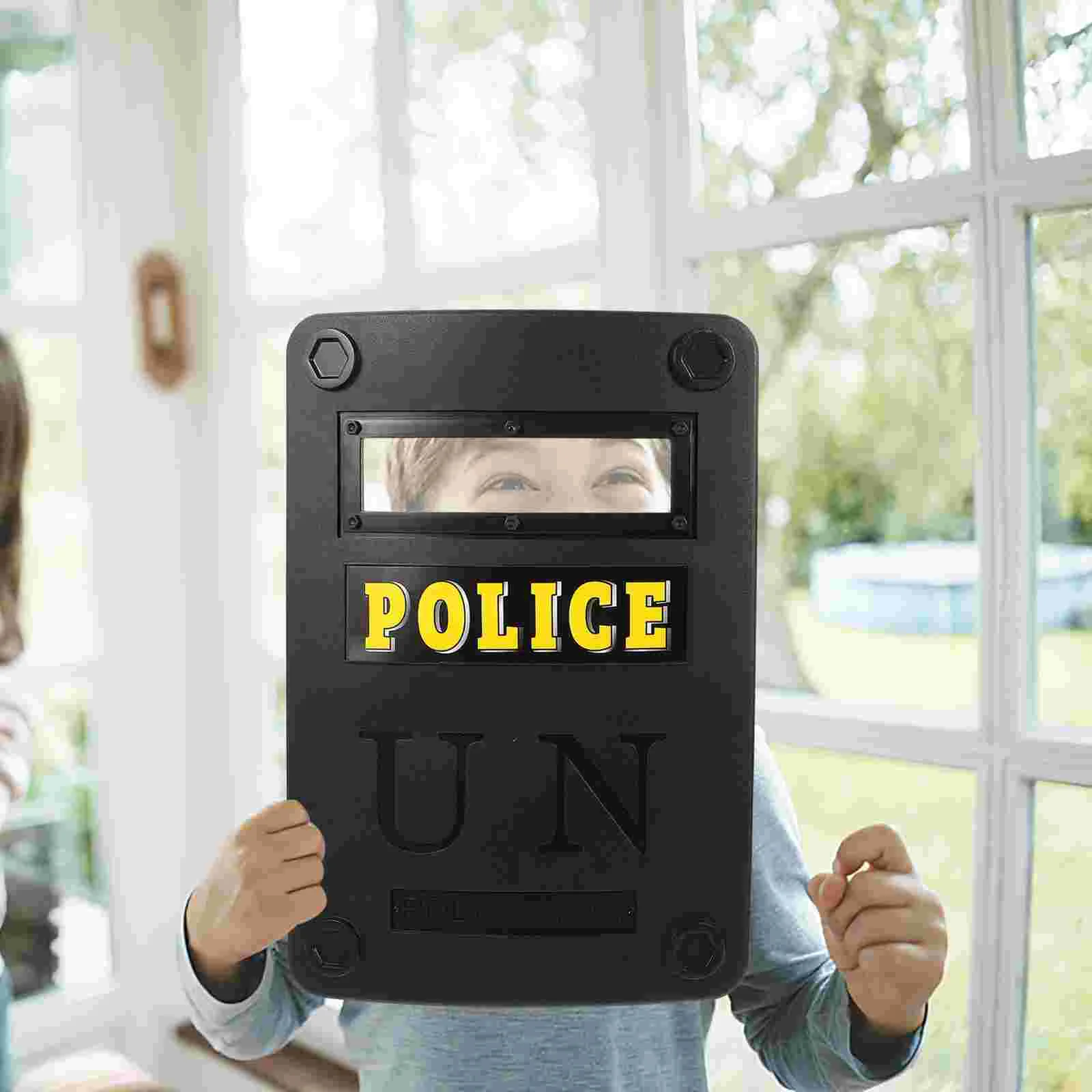 Children's Shield Policeman Toy for Kids Pretend Play Cosplay Toys Multi-functional Role Playing Tool Toddler