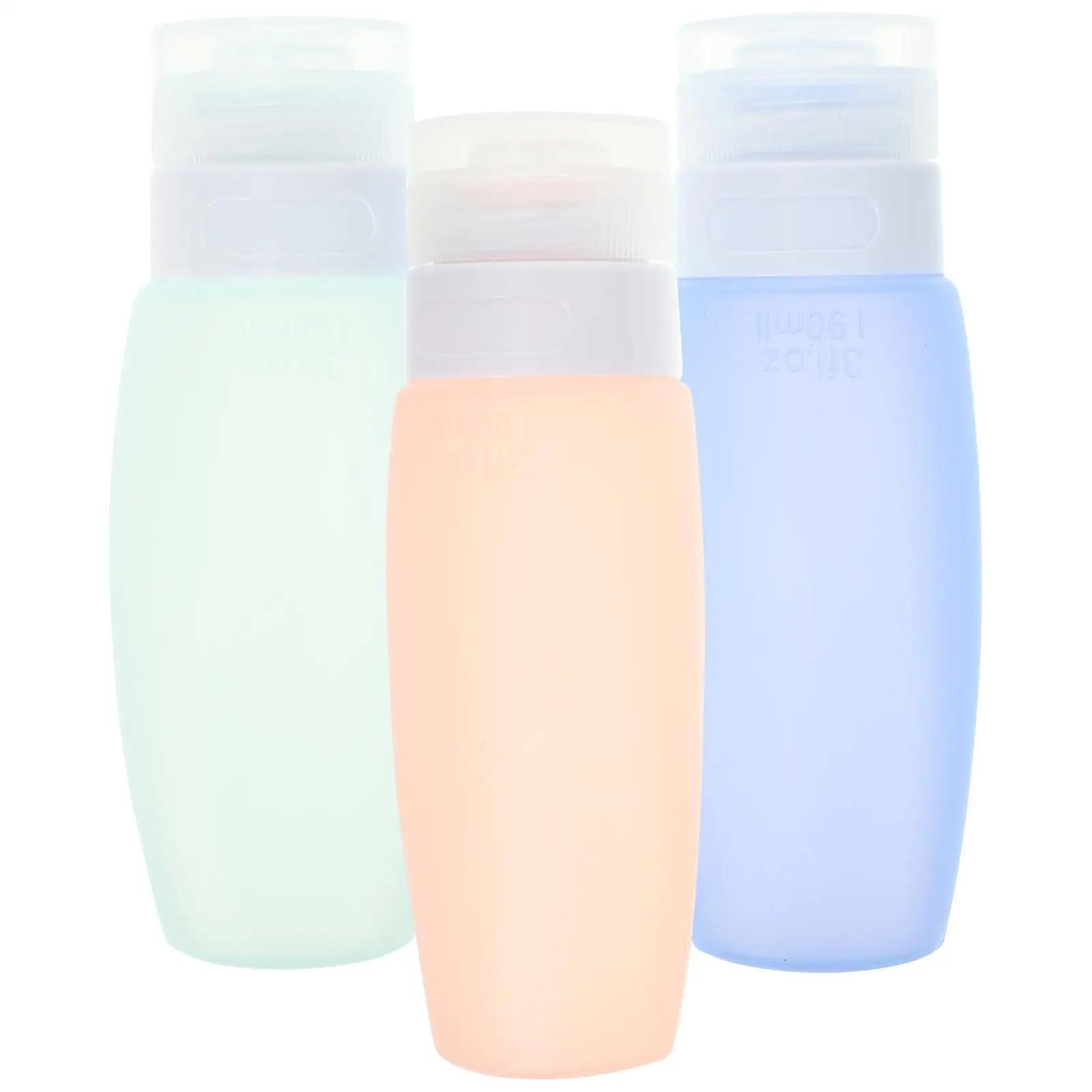 

3 Pcs Bottles Travel Shampoo And Conditioner Bottles Silicone Toiletry Containers Leakproof Shampoo Conditioner Refillable