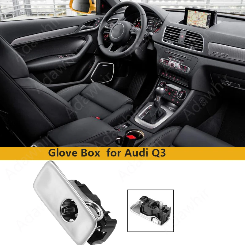 Vehicle Internal Glove Box Compartment Lock Latch Opener Handle Knob 8U1857131A3Q7 Trim Cover for Audi Q3 2012-2018