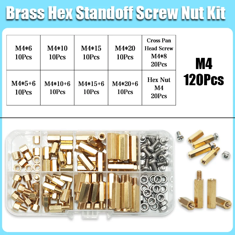 390p Sechskant Messing Männlich Weiblich Abstandshalter Schraube Mutter Bord Rack Stud Sechskant Gewinde Säule PCB Säule Motherboard Abstandshalter Bolzen – Detail 11