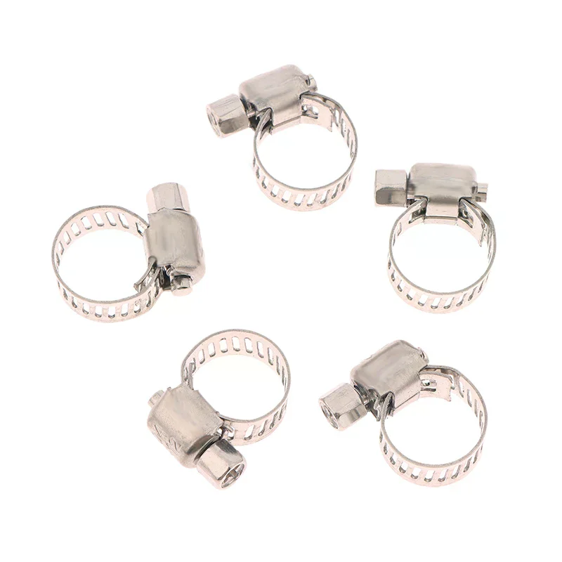 Silicone 6mm-44mm 304 Stainless Steel Mini Fuel Line Pipe Hose Clamp Clip For Air Hose Water Pipe Fuel Hose