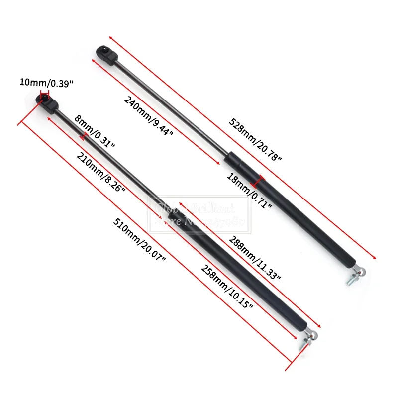 Pair Front Bonnet Hood Gas Strut Lift Damper Shocks Support Bars for Skoda Octavia A7 MK3 2012-2022 A5 MK2 1Z 2004-2013