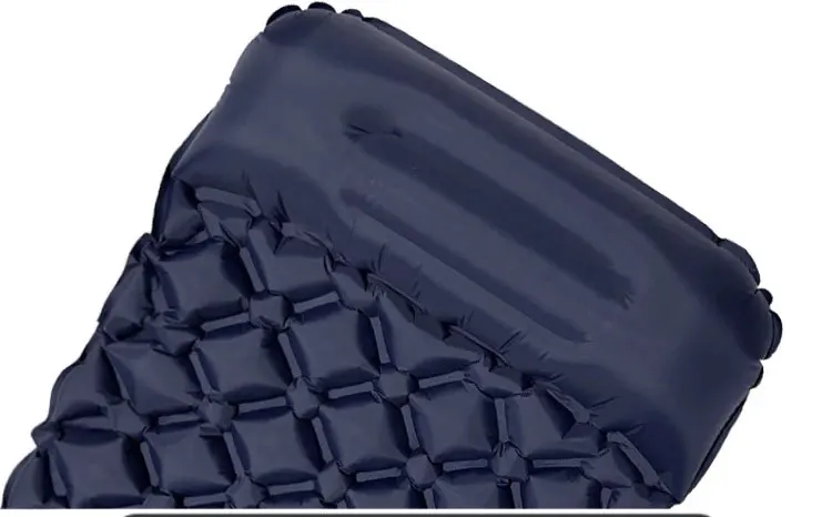 190*60cm Outdoor Camping Aufblasbare Matratze Schlafmatte mit Kissen Ultraleichte Luftmatratze mit Eingebauter Pumpe für Wandern und Wohnmobil – Detail 3