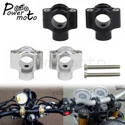 Motorcycle Old School 22mm 25mm Bar Clamps Handlebar Risers Spear Dog Bone Riser Universal For Harley Cafe Racer Bobber Chopper