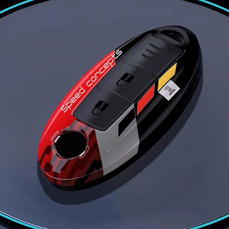Funda de llave de coche a la moda para Nissan Leaf Micra Qashqai J11 J10 X Trail T32 Versa Note Patrol, accesorios de cubierta de llavero