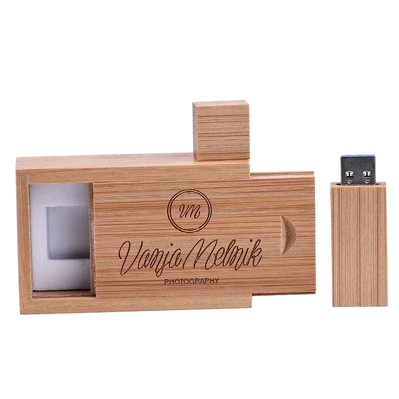 20 ชิ้น/ล็อตไม้ธรรมชาติ USB Flash Drive ฟรีโลโก้ที่กําหนดเอง Over Pendrive 4GB 8GB 16GB 32GB 64GB 128GB Memory Stick Creative ของขวัญ