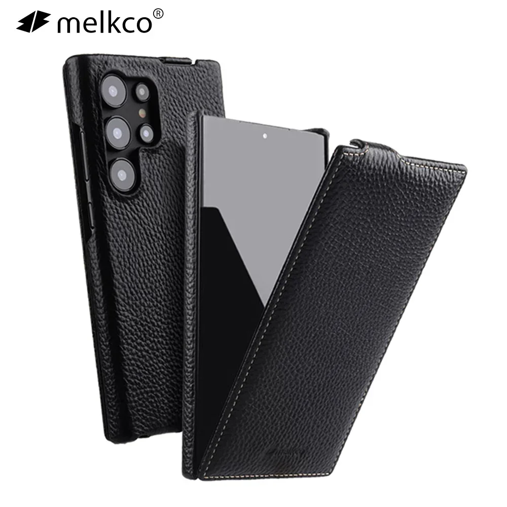 

Чехол Melkco Premium из воловьей кожи с откидной крышкой для Samsung Galaxy S24 S25 Ultra S24+ S25Plus, роскошный деловой чехол для телефона с полным покрытием