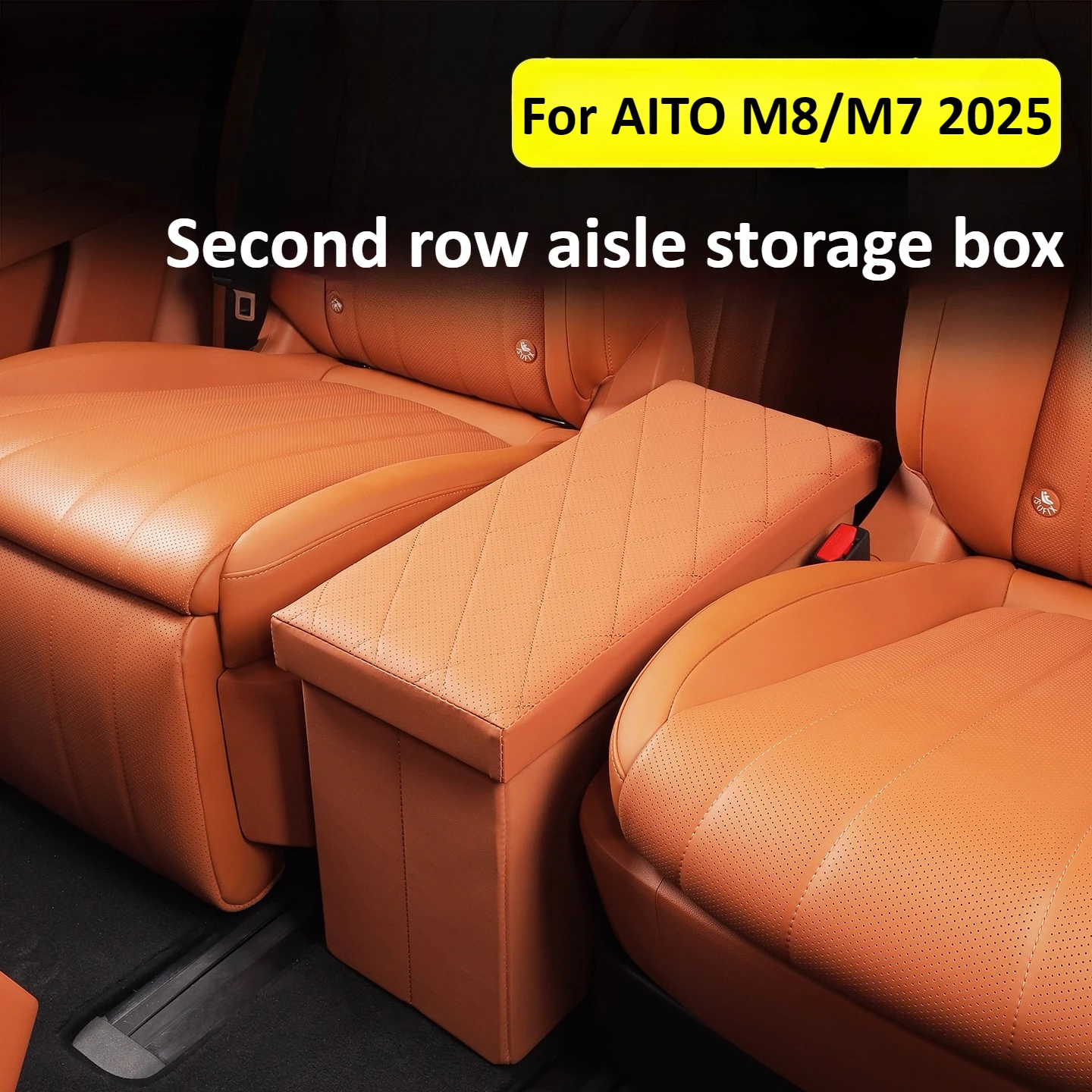 

Для AITO M8/M7 2025 автомобильный ящик для хранения среднего прохода, отсек для хранения автомобиля, органайзер, аксессуары для интерьера