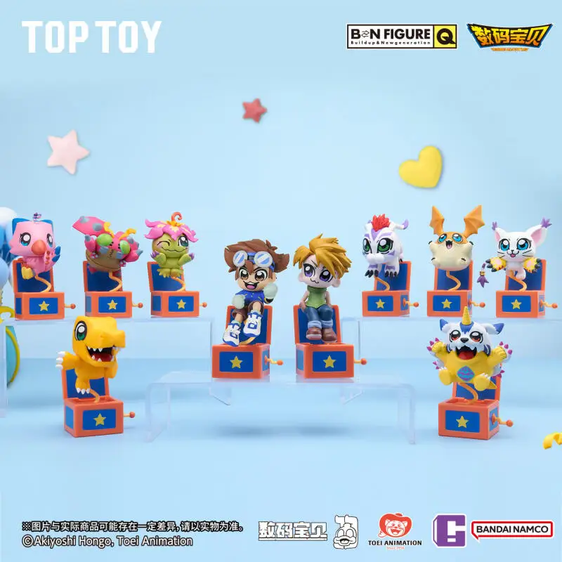 

TOPTOY Digimon Okawa Takikabe Series Blind Box Mystery Box Toys Kawaii Ornaments Figurines Home Decor Desktop Model