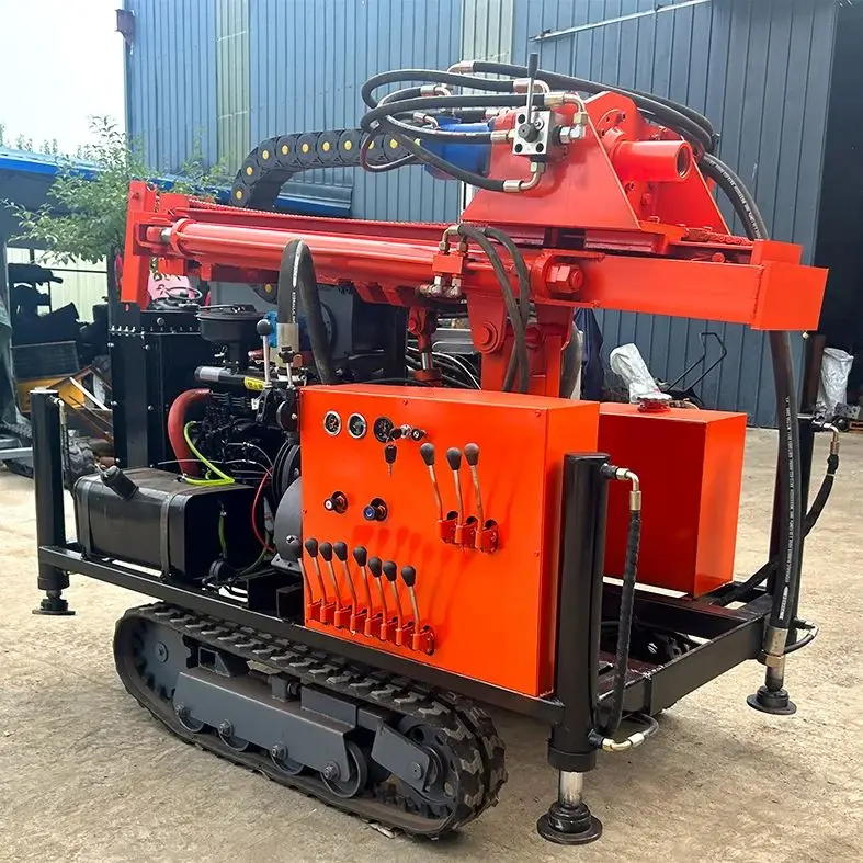 

Customized 200m Deep Well Drill Rig Diesel Hydraulic Rotary Portable Wheel Crawler Borehole Machine