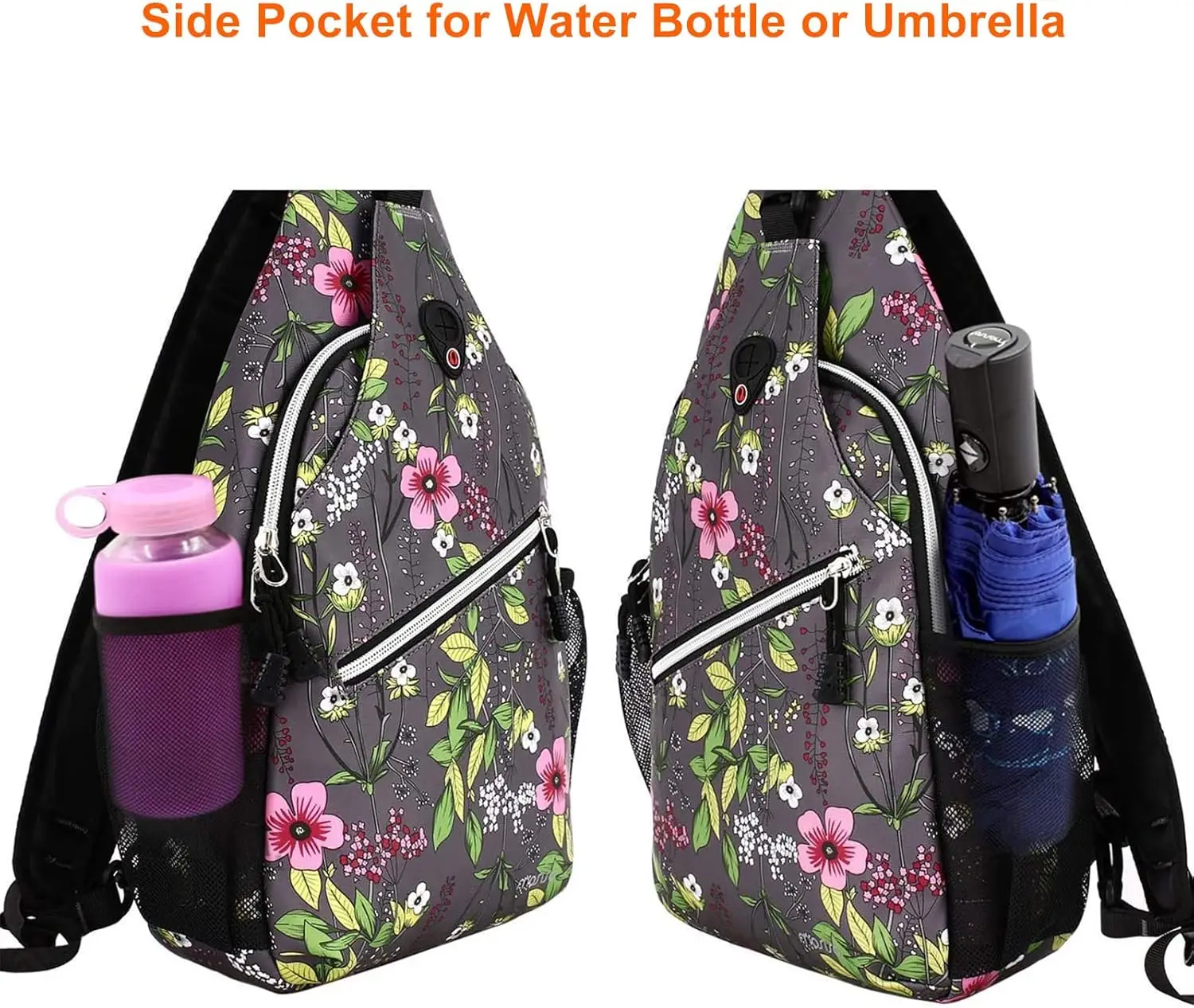 Sling Backpack Chest Bag Multipurpose Crossbody Shoulder Bag Travel Hiking Daypack Casual Hip Hop for Men's Women Man Unisex