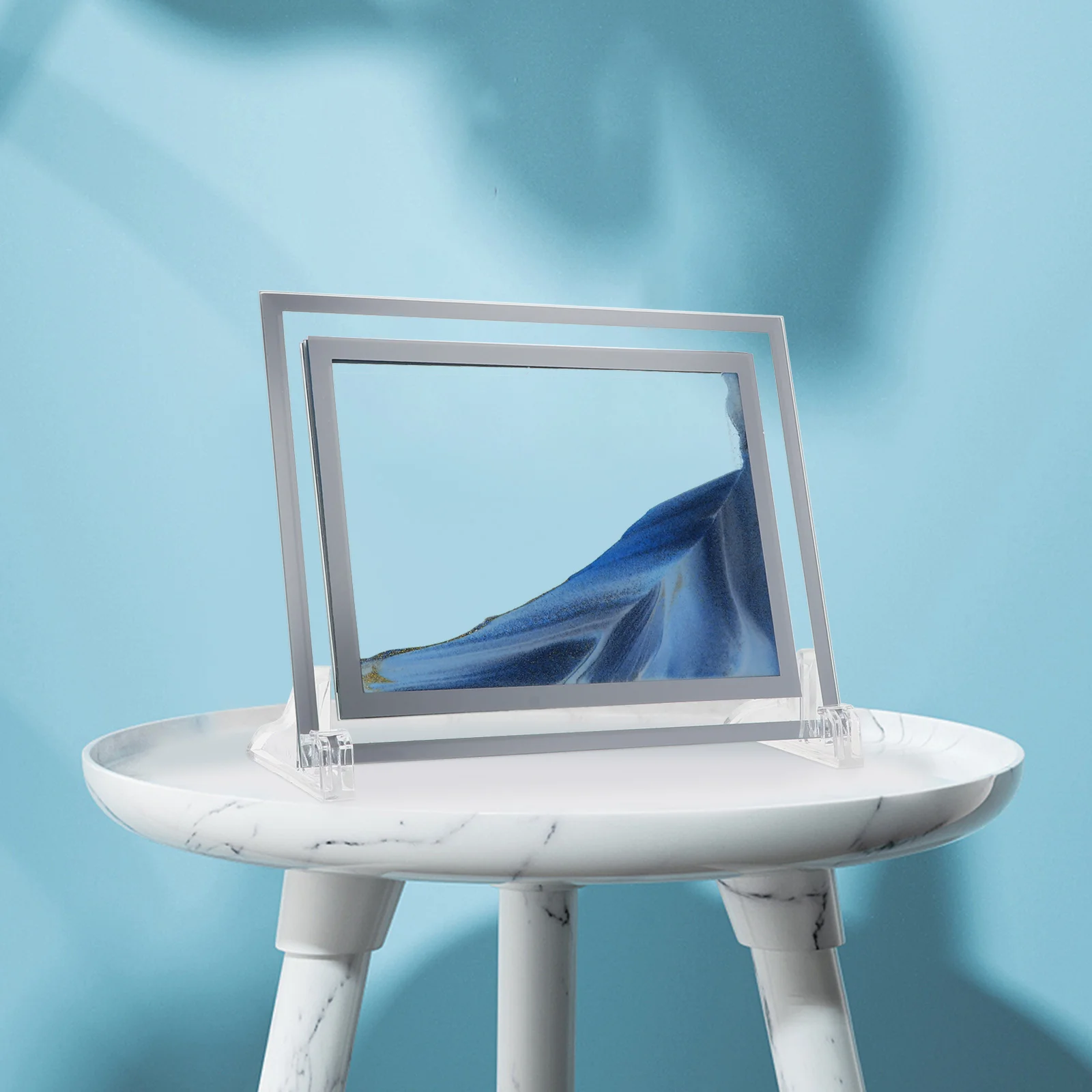 3D Moving Scene Quicksand Picture Frame 8X10 Inch Glass Photo Holder For Certificate Business License Home Office Decor Pcs