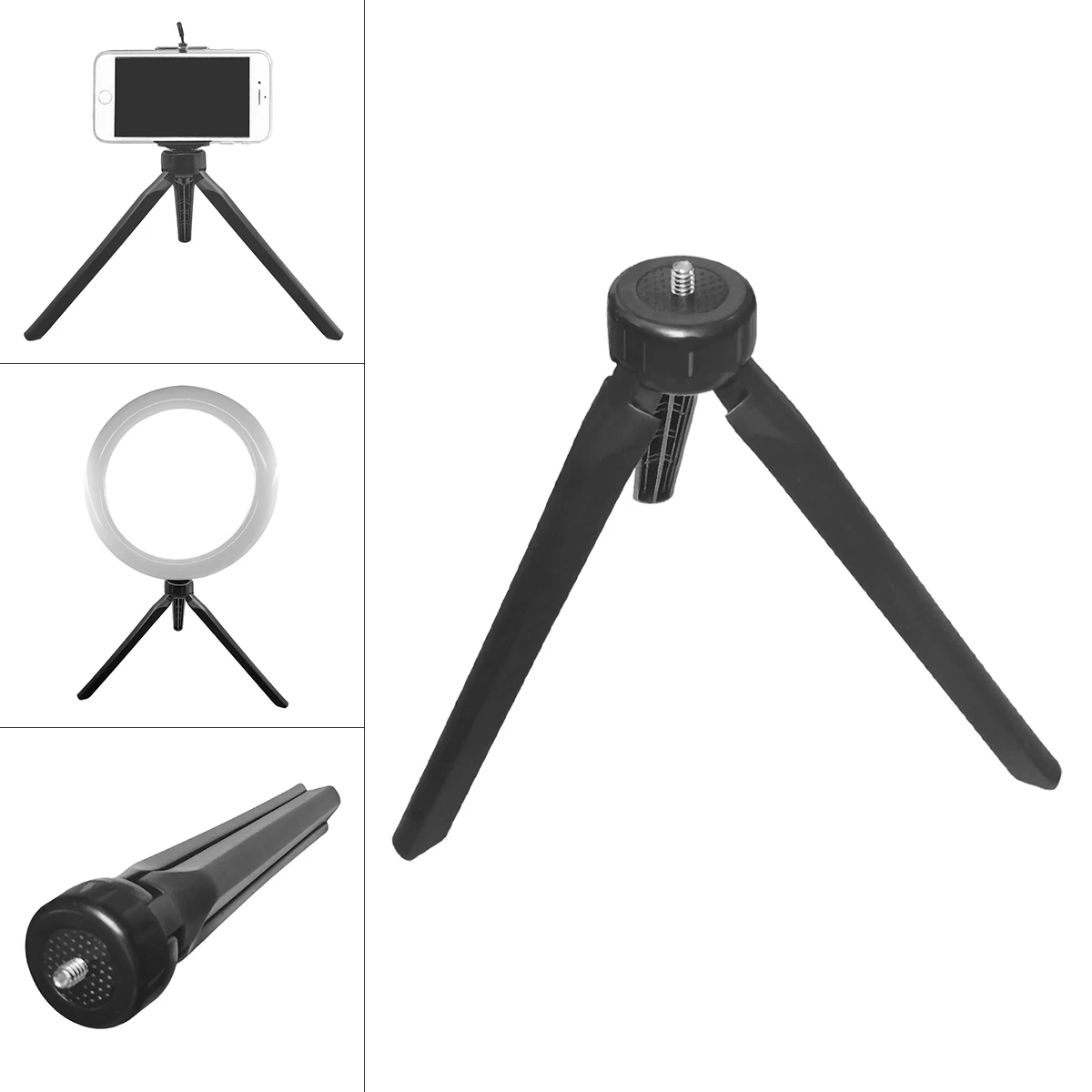 Mini Flexible Tripod for Smartphone Video Tripod Stand Handle Grip for Pocket Gimbal Fit for GoPro 9 8 7 6 5 4