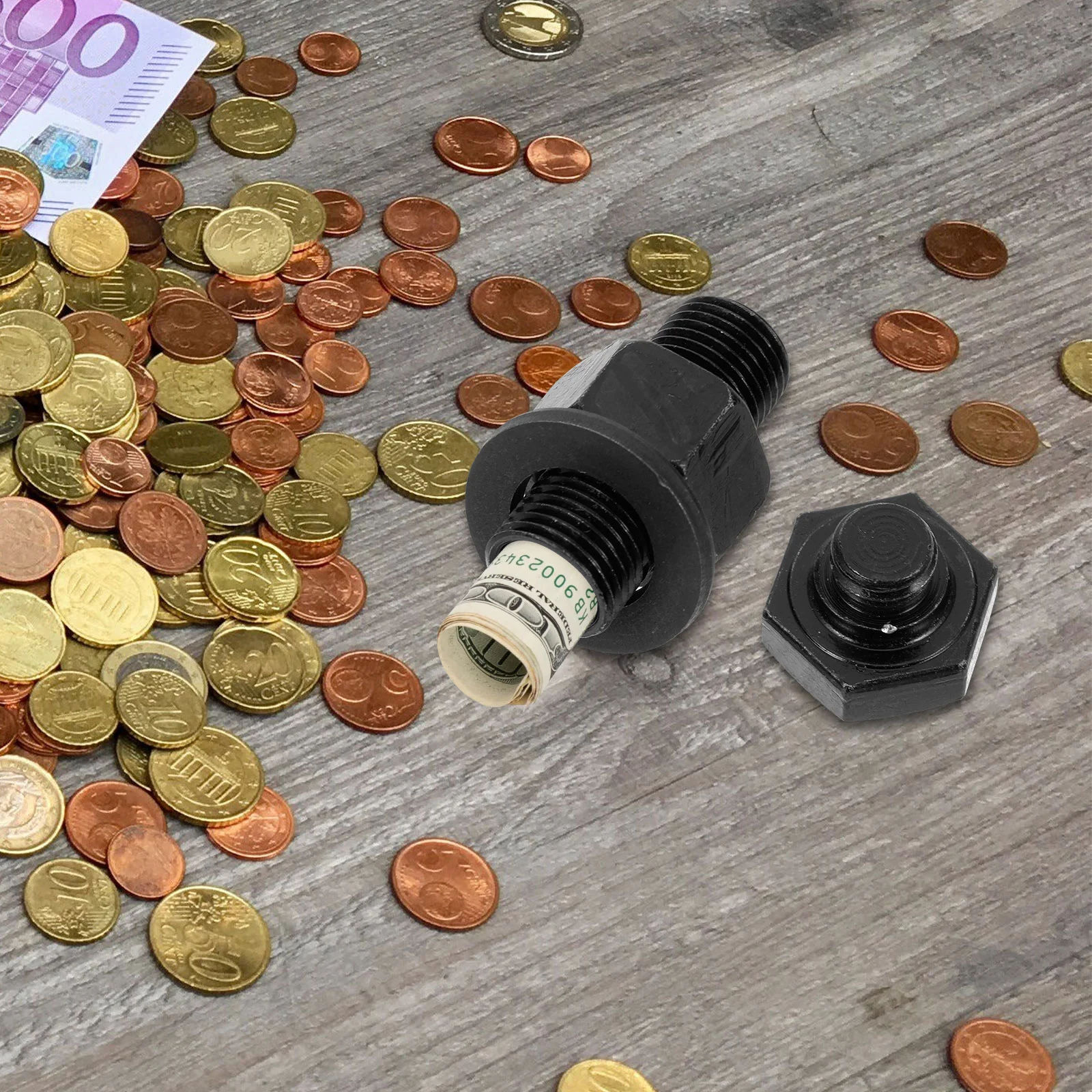 Key Screw Money Box Small Pill Container for Hidden Storage Medicine Bottle Boxes