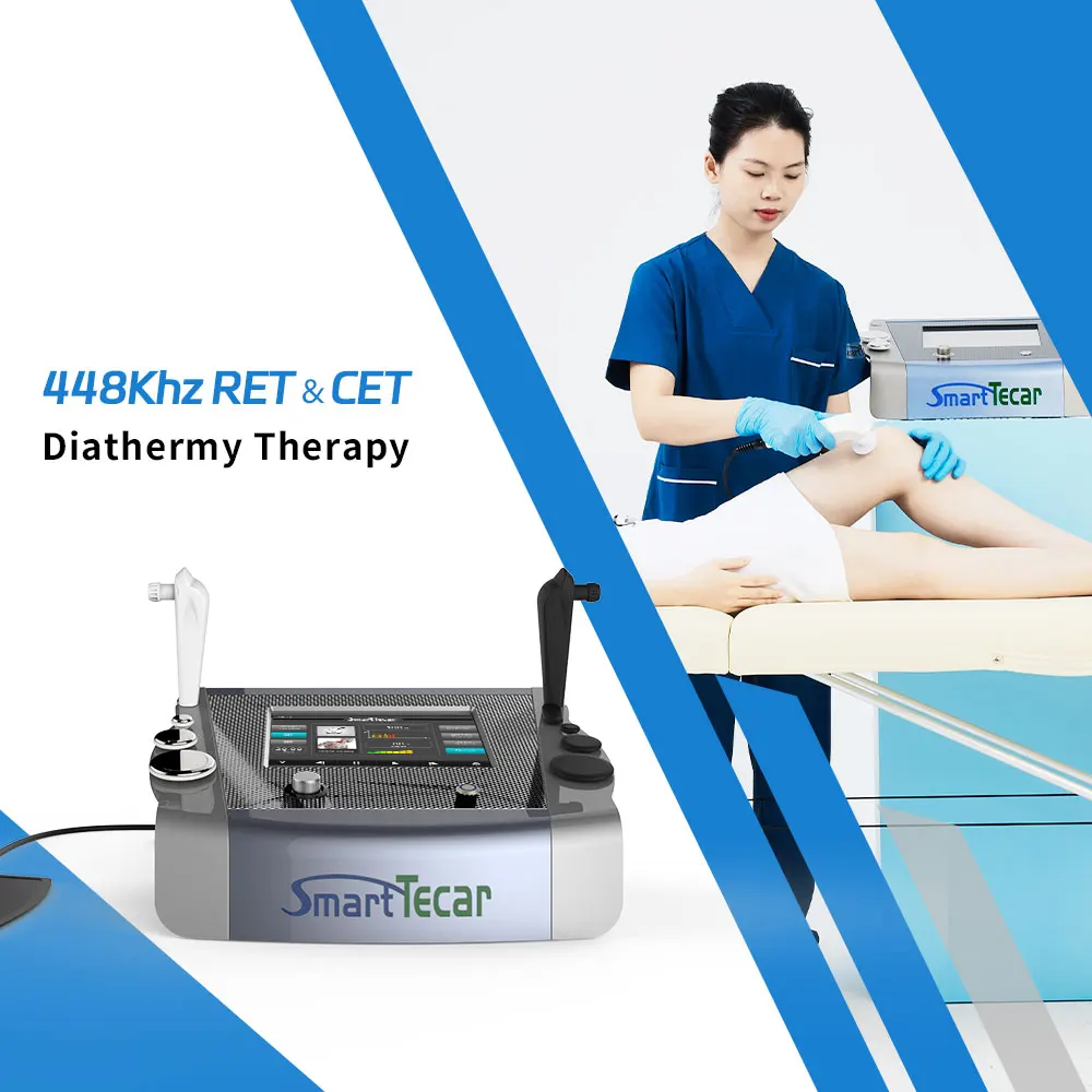 Tecar Diathermy Machine CET RET for Sports Rehabilitator Therapist Body Pain Relief