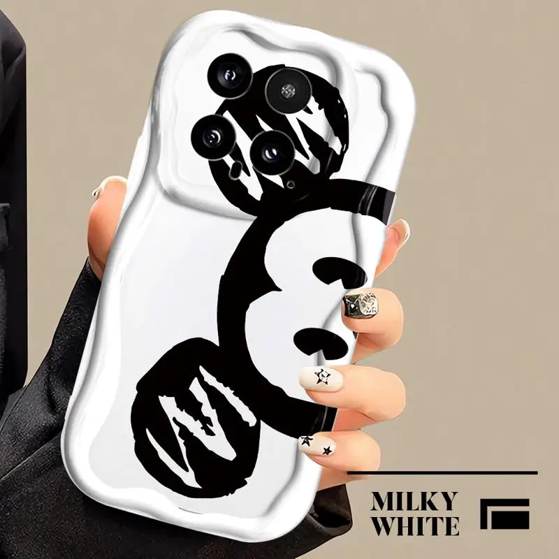 Coque de téléphone Curly Wave pour Xiaomi POCO Bery X5 NDavid F4 MI 12 12T 11 Redmi 10 9T 9C 9A, coque mignonne, Minnie Mouse