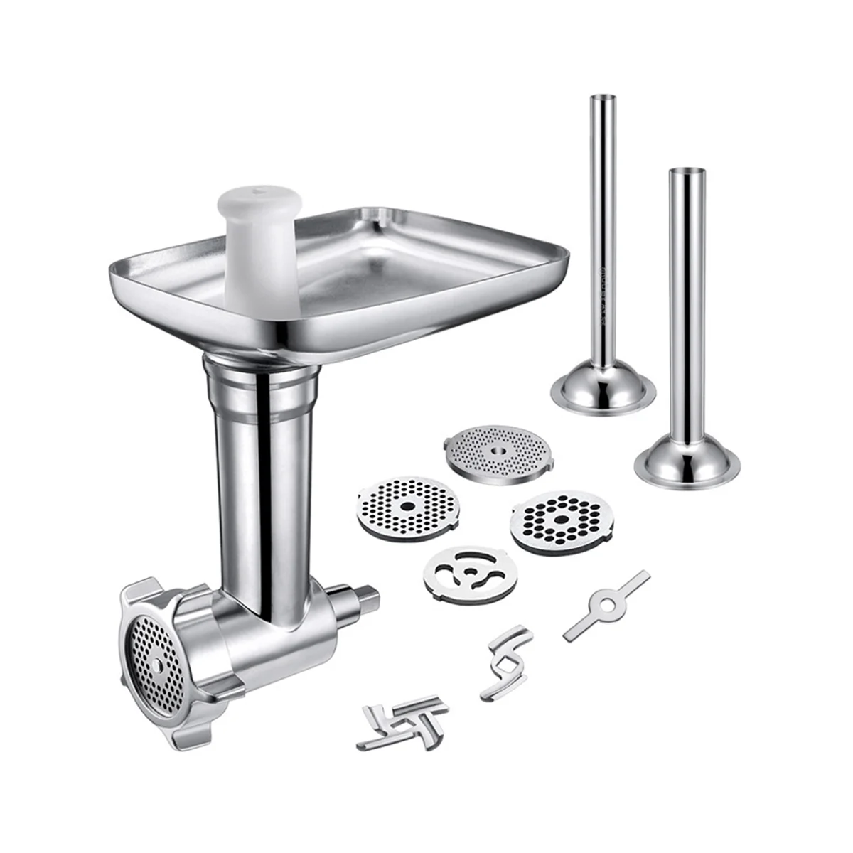 

For KitchenAid Stand Mixer Meat Grinder Sausage Stuffer Tubes Meat Grinder Blade Metal Food Grinder Attachment