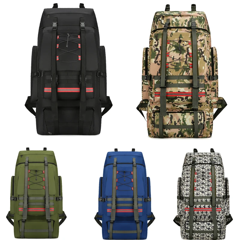 

130L Hiking Camping Backpack Travel Large Luggage Bag Men Trekking Outdoor Sports Pack Trekking Rucksack for Men Big Bag