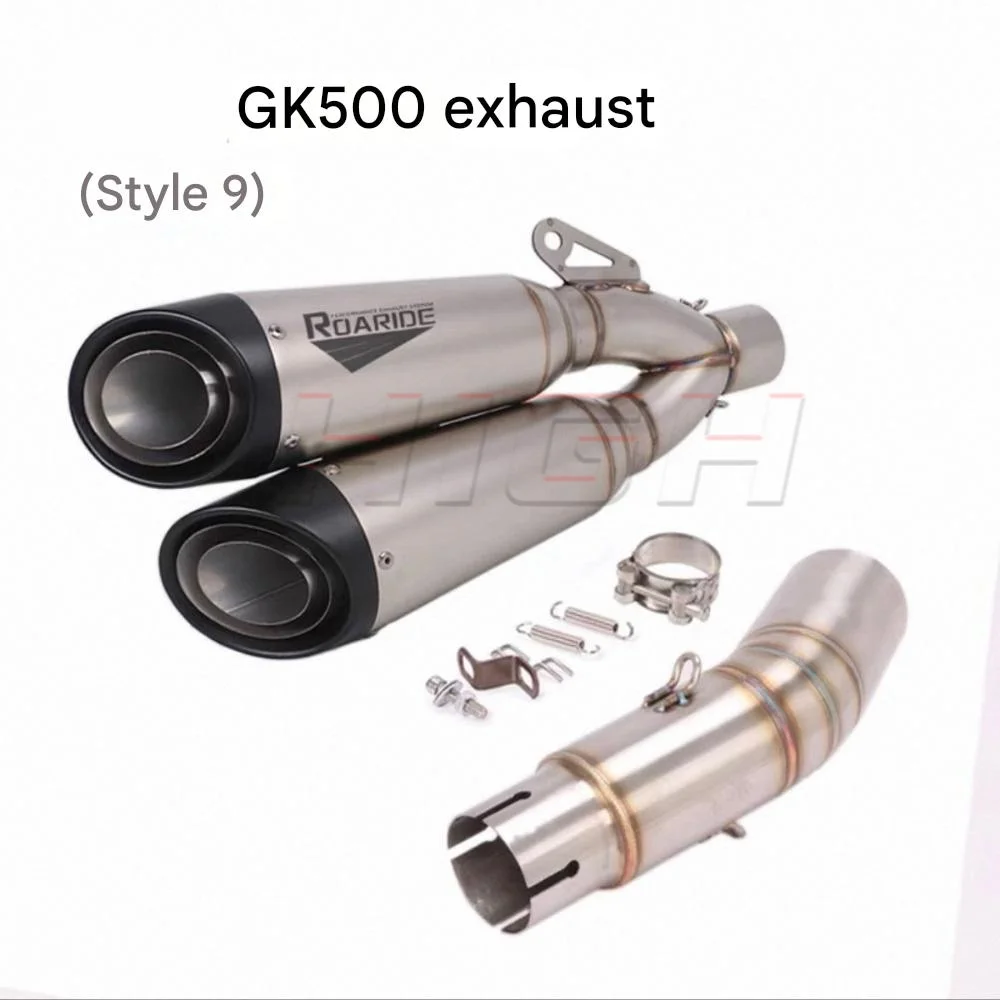 GK500 titanium alloy exhaust system, mid-section and tail section, for Brixton Crossfire 500. - view 6