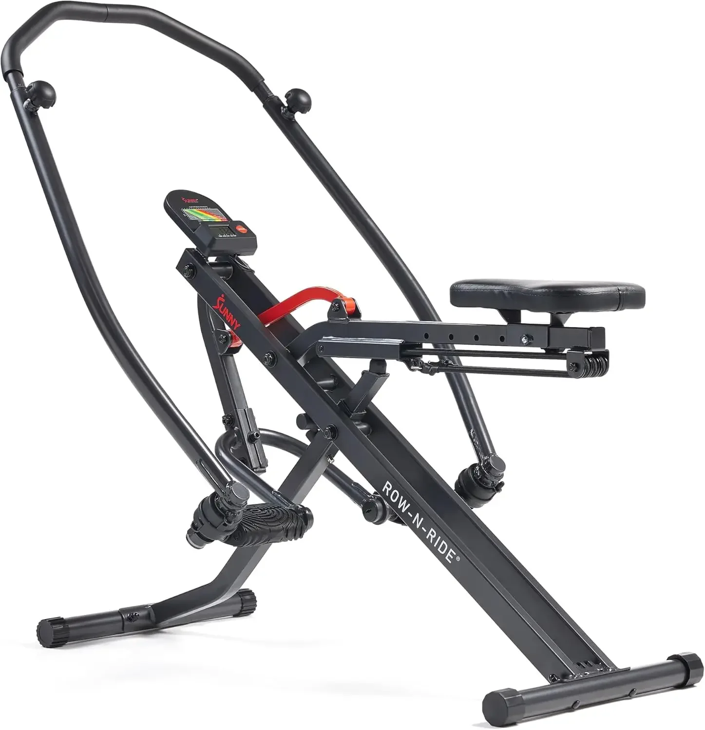 Health & Fitness Row-N-Ride Squat Assist Trainer for Glutes & Legs Workout with Adjustable Resistance