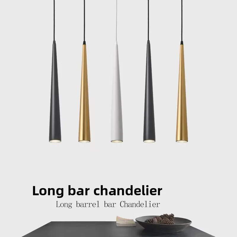 

27cm 46cm 5W LED Modern Pendant Light Cone Aluminum Spotlight Hang Lamp for Living Room Kitchen Hotel Bar Restaurant Light