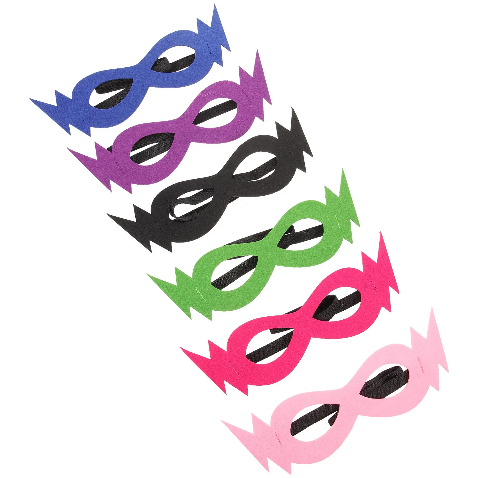 6Pcs Mask Set for Children Birthday Party Cosplay Fancy Dress Blindfold Game Accessory for Boys Girls Holiday Event Gift Idea
