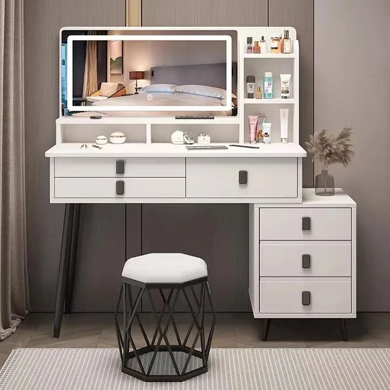 Tocador De estilo europeo con espejo para niñas, Tocador moderno para dormitorio, muebles para el hogar, lujo