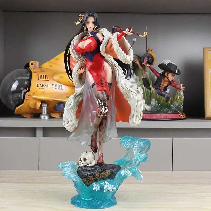 One Piece Third Eye National Style Series Empress Baiji Returns To The Sea Figure Model Ornaments Anime Peripheral Toys Gifts