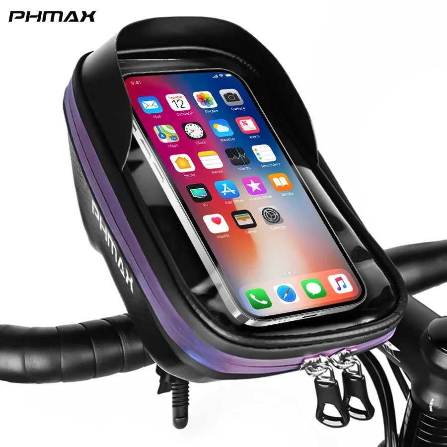 AliExpress PHMAX Waterproof Bicycle Phone Mount Bag Bike Front Beam Phone Pouch  EVA Hardshell Handlebar Bag Cycling Storage Pouch