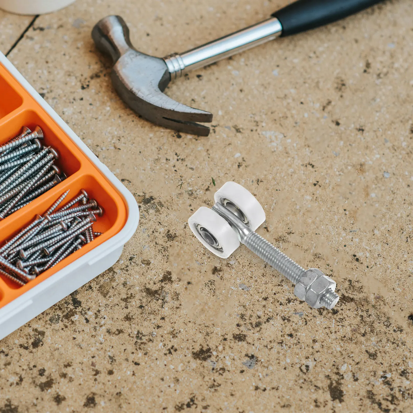 

Ролик для раздвижных дверей, 2-колесная тележка-сборка, усиленная стальная опора с подшипником, замена для направляющих профилей, для плавного скольжения дверей